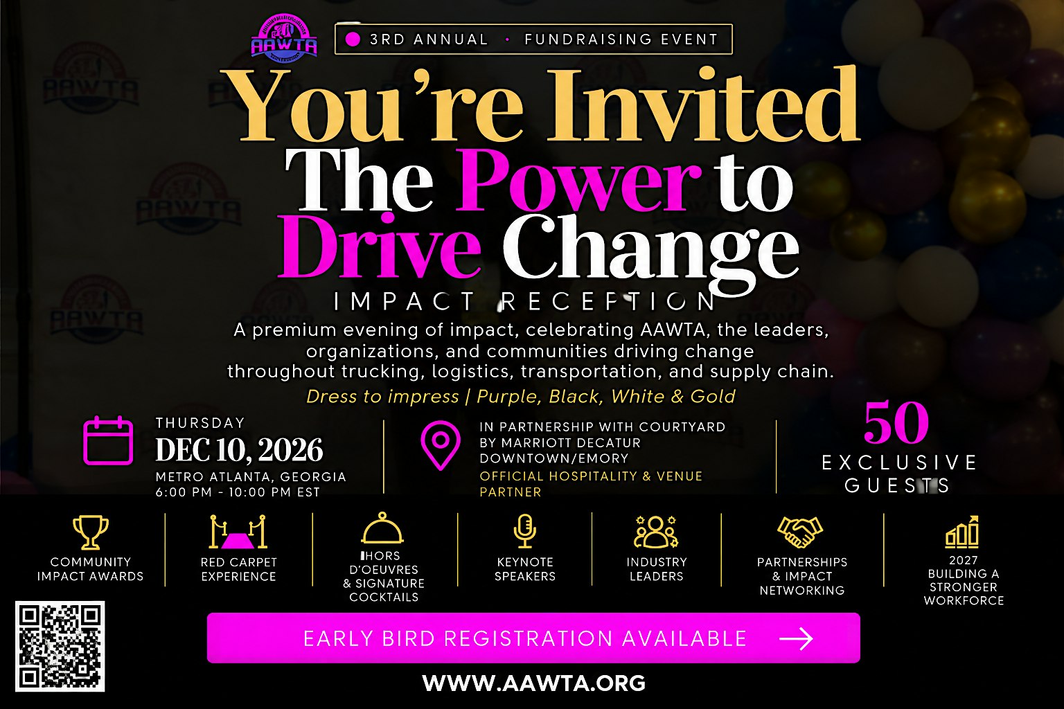 The 3rd Annual Power to Drive Change | Leadership & Impact Reception