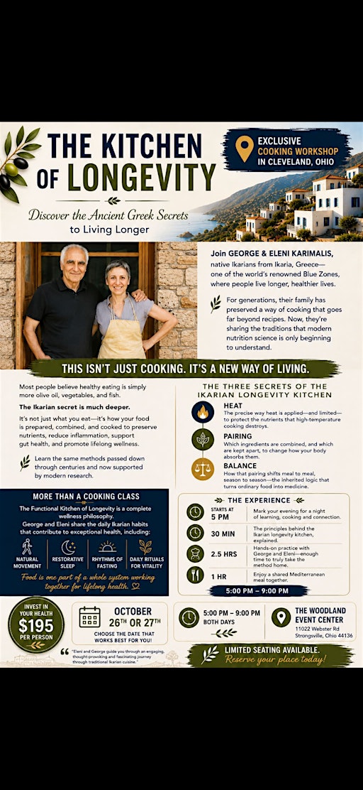 The Kitchen of Longevity - Exclusive Ikarian Cooking Workshop