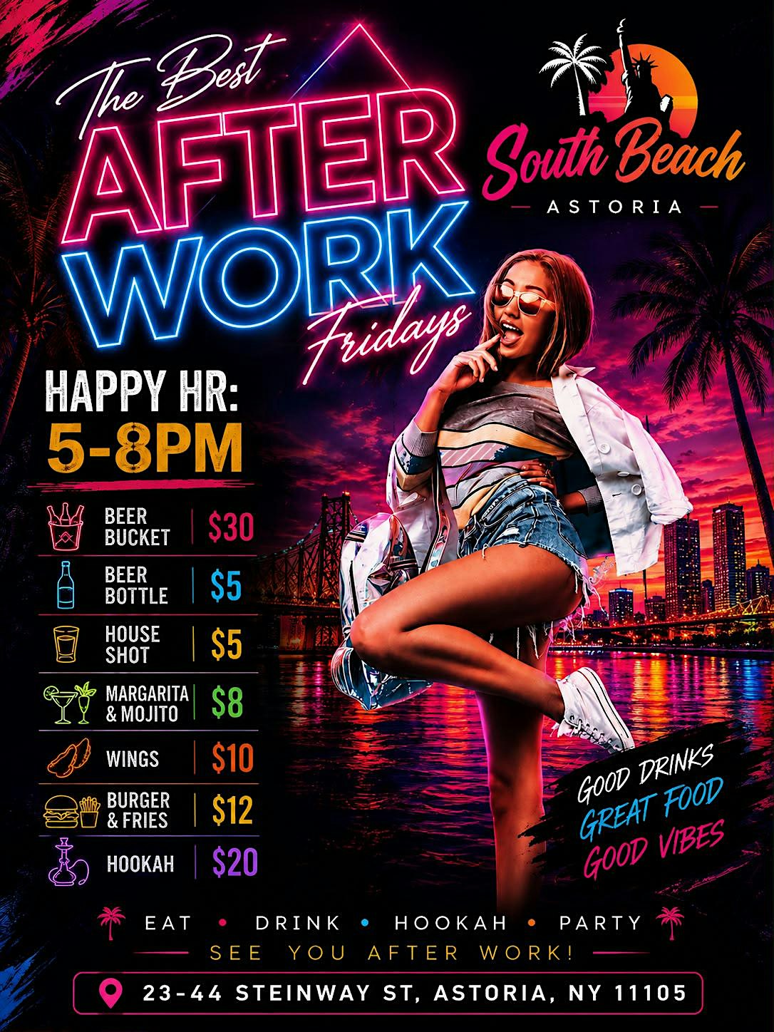 The Best After Work Fridays NYC in Astoria at South Beach Astoria