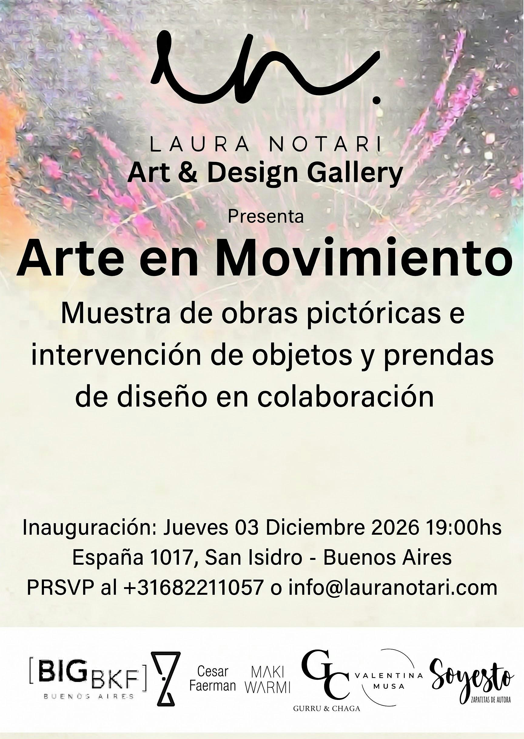 Arte en Movimiento: Exhibición de Arte y Objetos de Diseño