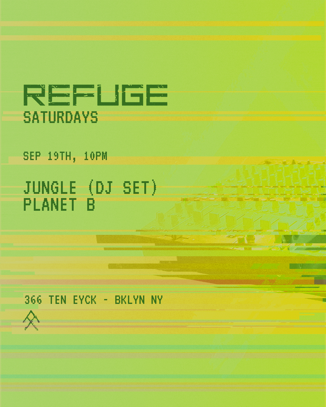 Refuge Saturday: Jungle (DJ set) + Planet B