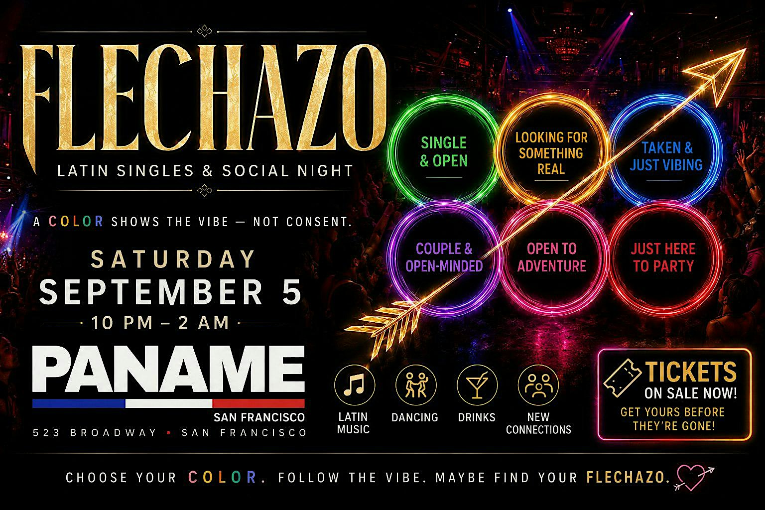 Flechazo latin singles & social night San francisco