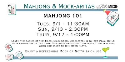 Mahjong 101 & Mock-aritas at Bella