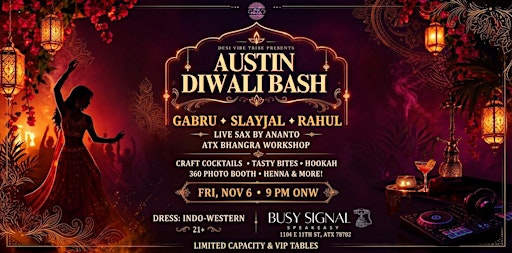 Austin Diwali Bash - Bollywood Gala night