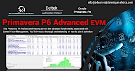 Primavera P6 Advanced EVM Training new