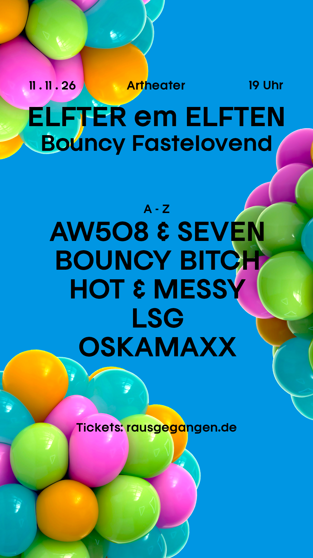 ELFTER em ELFTEN - Bouncy Fastelovend