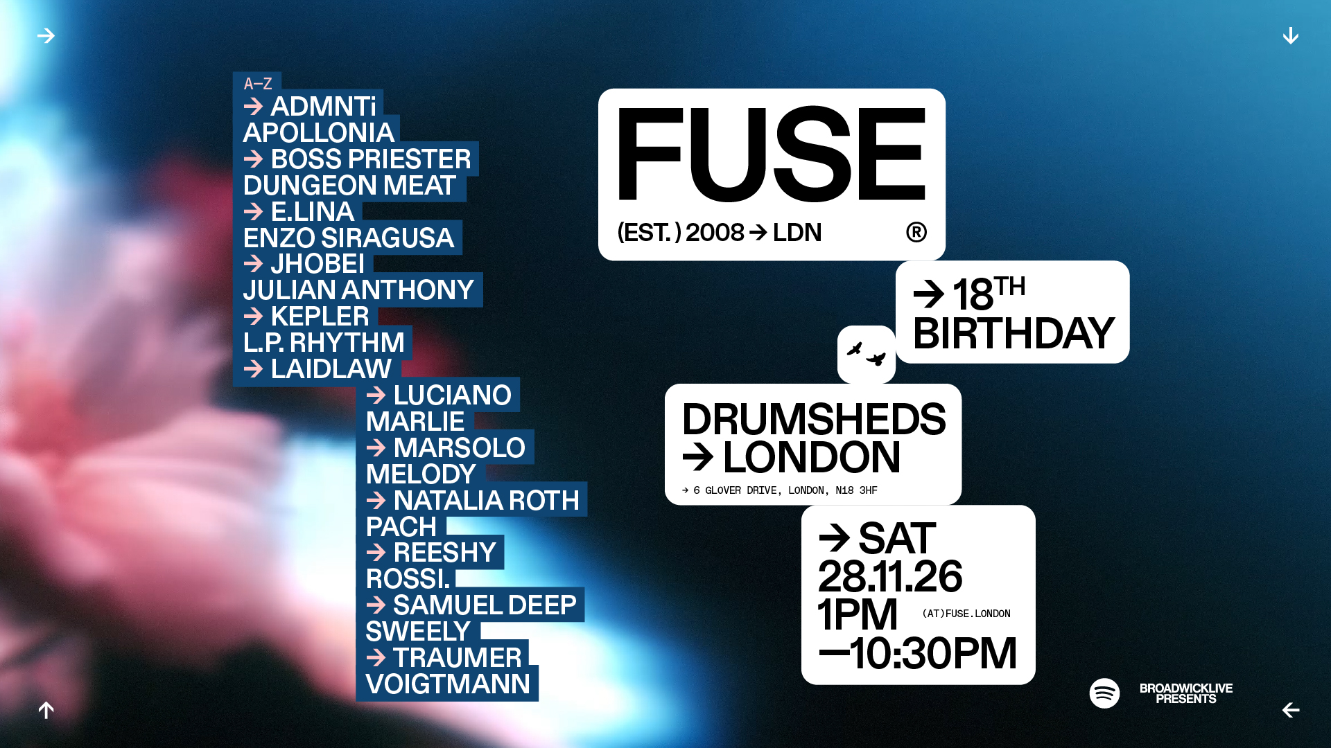 FUSE 18th Birthday w/ Enzo Siragusa, Luciano, Rossi., Reeshy, Sweely, Marsolo