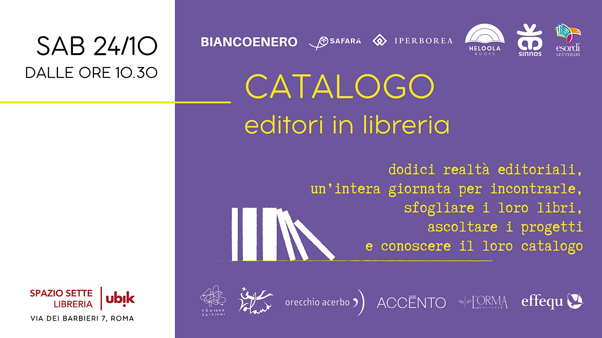 Catalogo. Editori in libreria