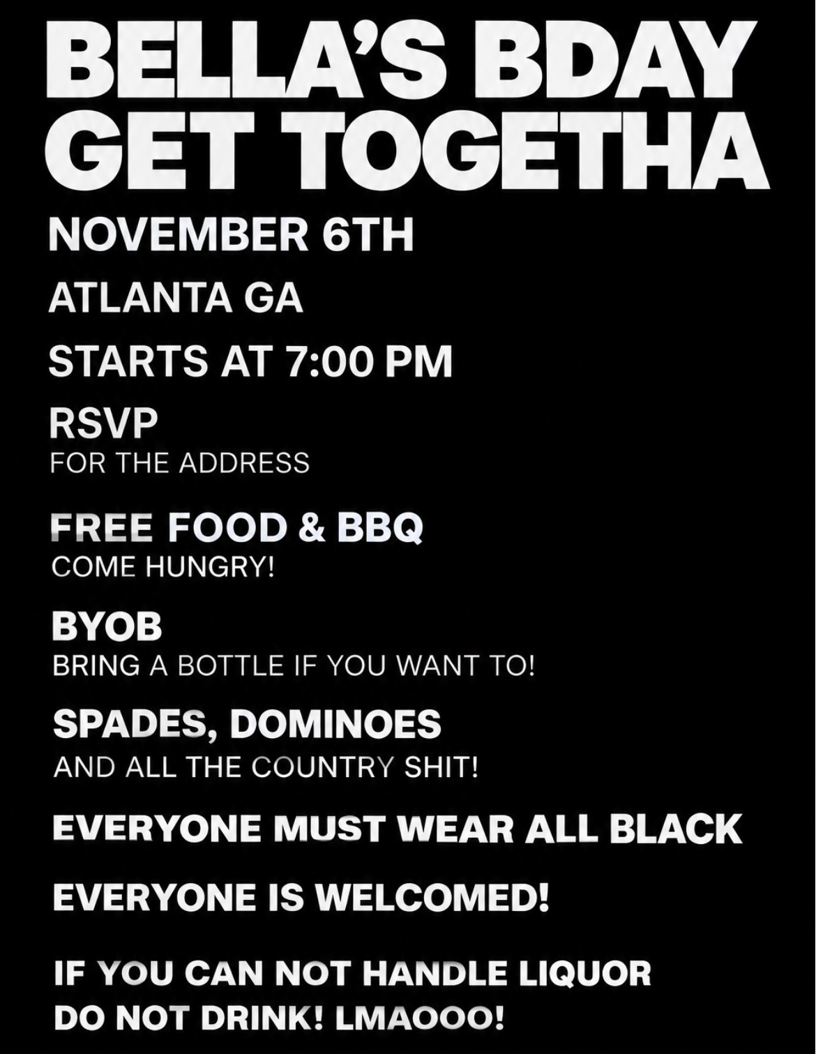 BELLA’S BIRTHDAY Get Togetha