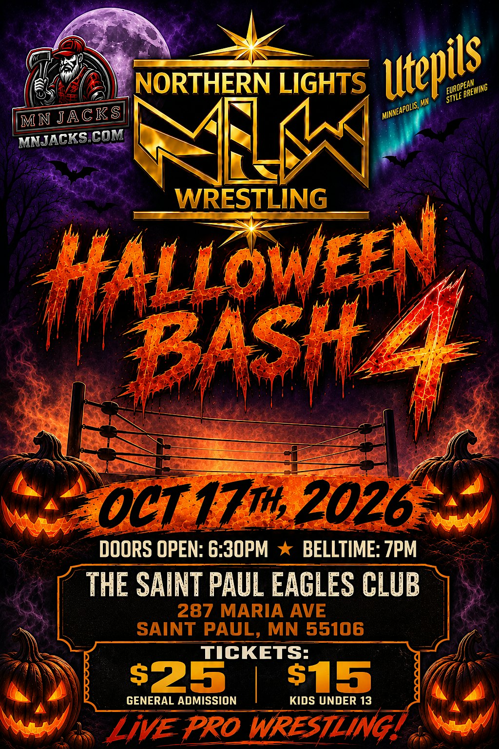 Northern Lights Wrestling Halloween Bash 4