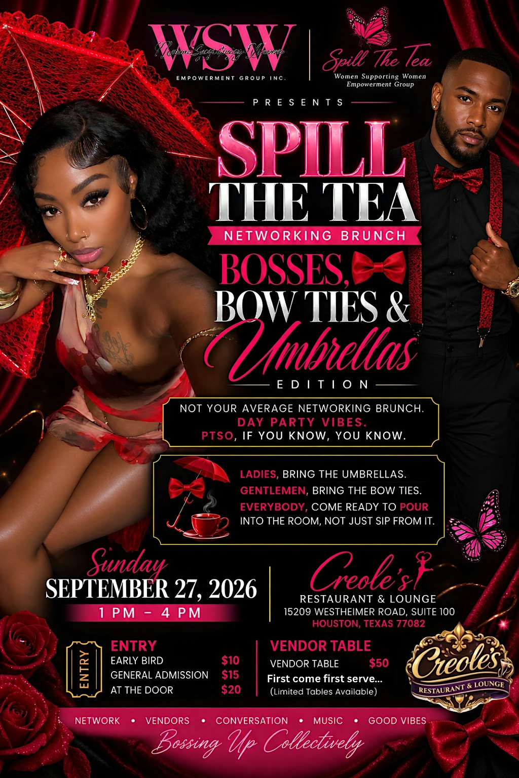 Spill the Tea: Bosses, Bow Ties & Umbrellas Edition
