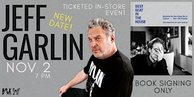 Jeff Garlin signs Best Seat in the House: Moments No One Asked...
