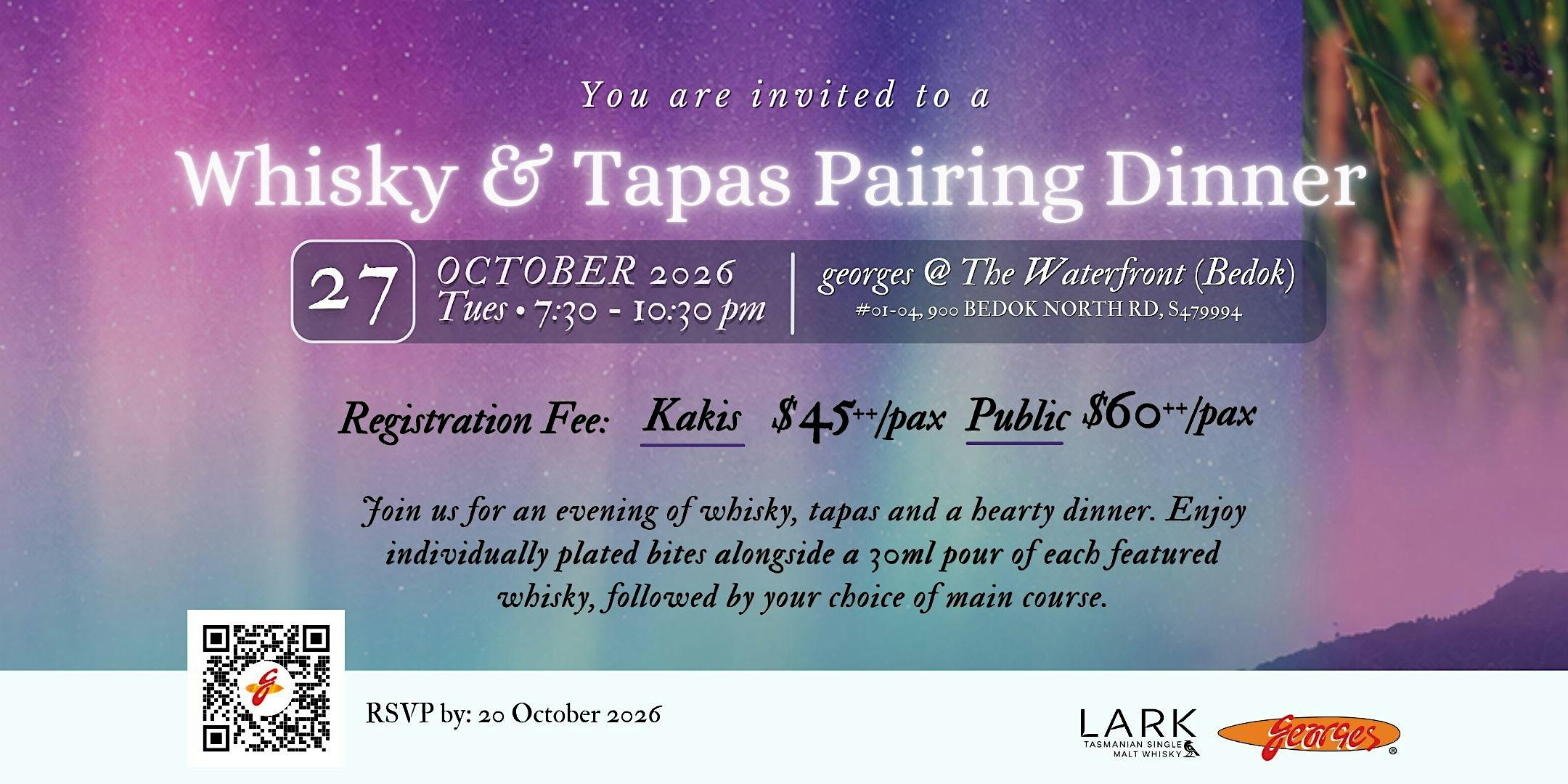 WHISKY & TAPAS PAIRING DINNER