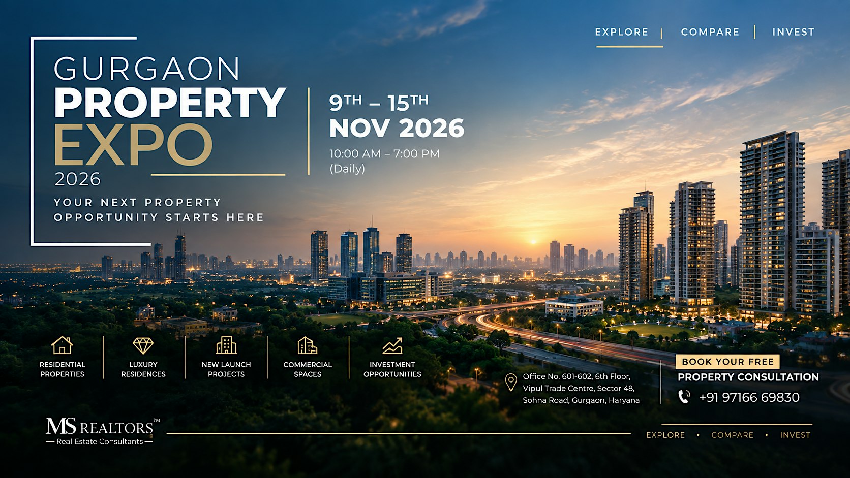 Gurgaon Property Expo 2026 — Your Property Search, Personalised
