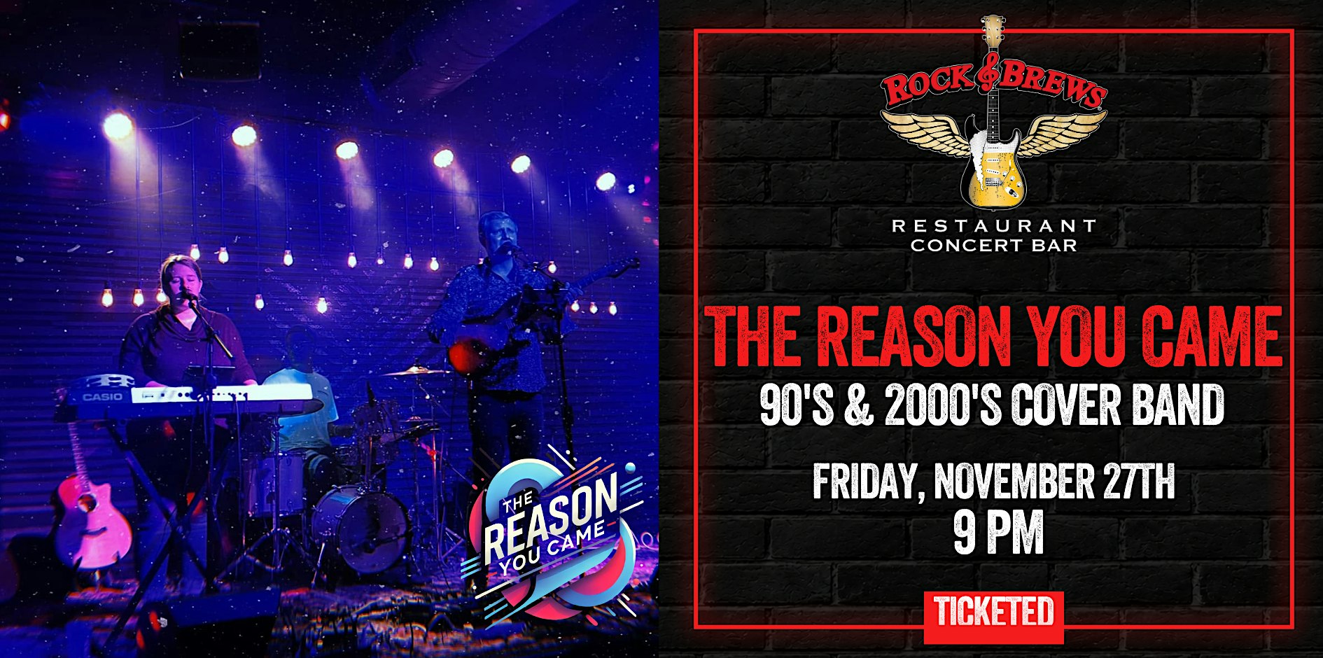 THE REASON YOU CAME - 90s 2000s COVER BAND @ Rock & Brews Royal Oak