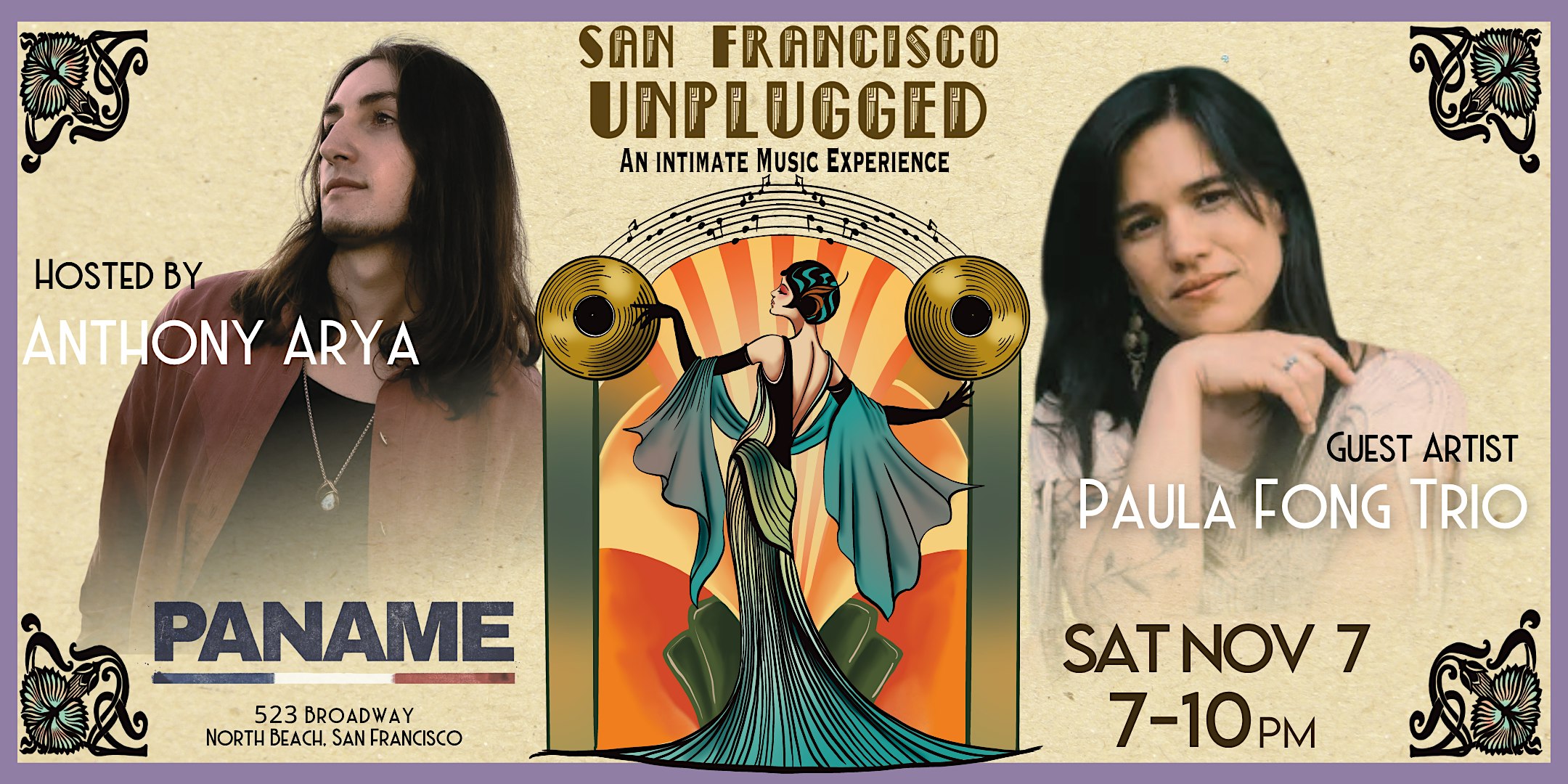 San Francisco Unplugged in North Beach: Paula Fong Trio + Anthony Arya