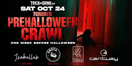 Pre-Halloween Party Toronto 2026 | King West Club Crawl | Sat, Oct 24