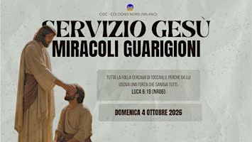 Servizio Gesù Miracoli e Guarigioni