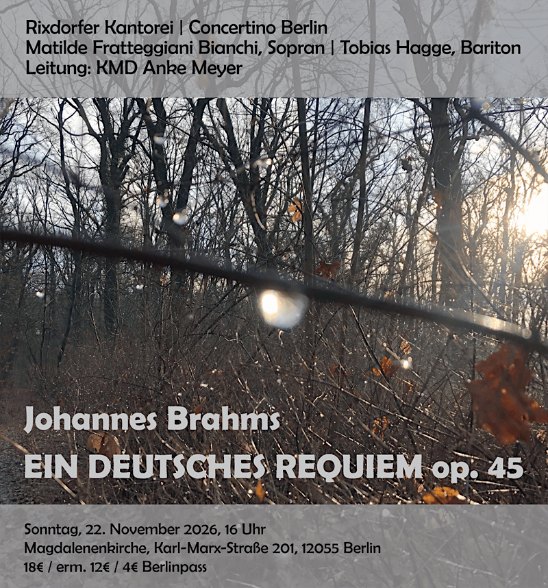 Johannes Brahms - EIN DEUTSCHES REQUIEM