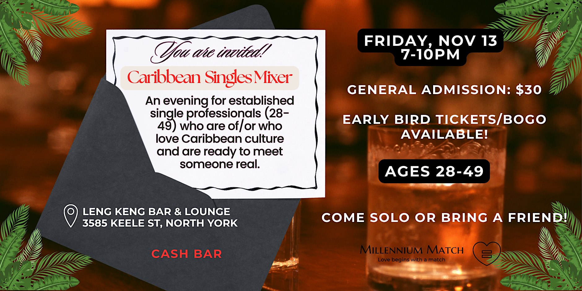 Caribbean Singles Mixer (Ages: late 20's/30's/40's)