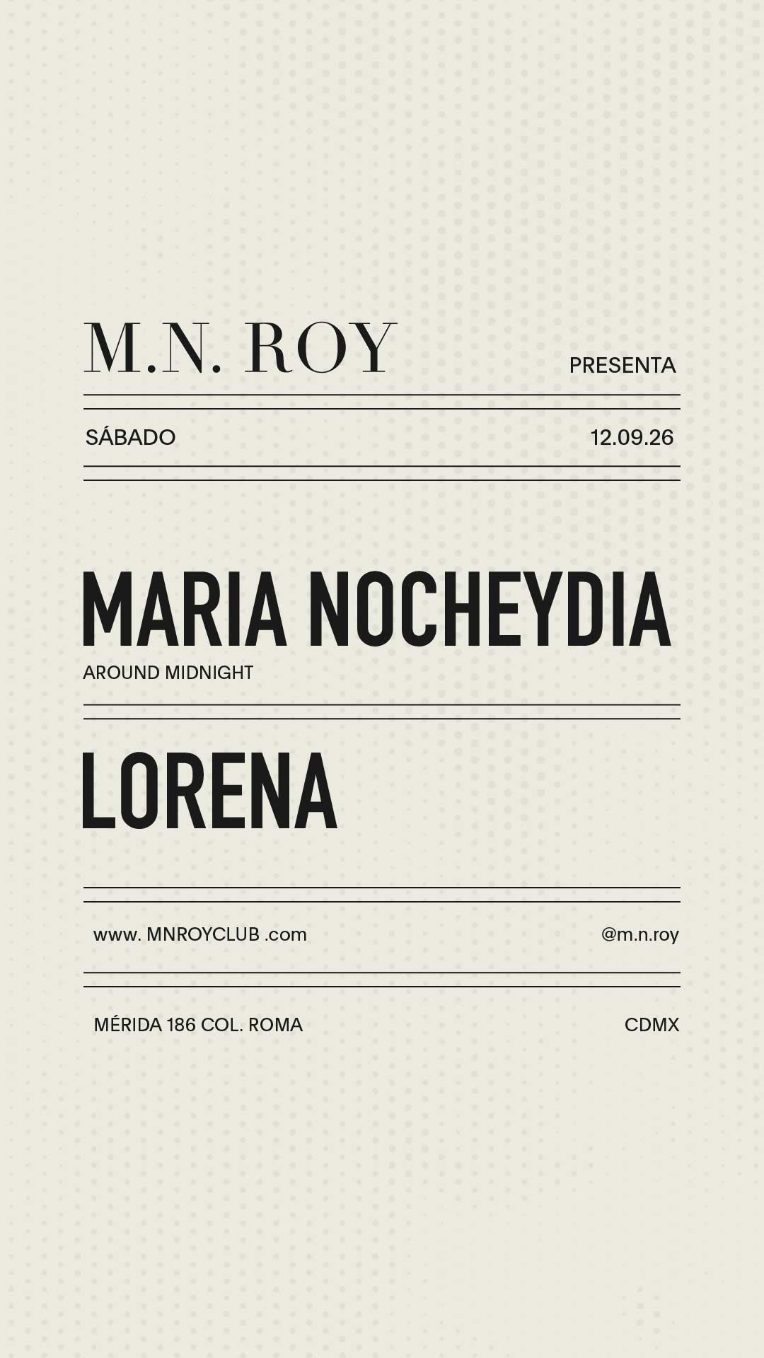 MARIA NOCHEYDIA + LORENA