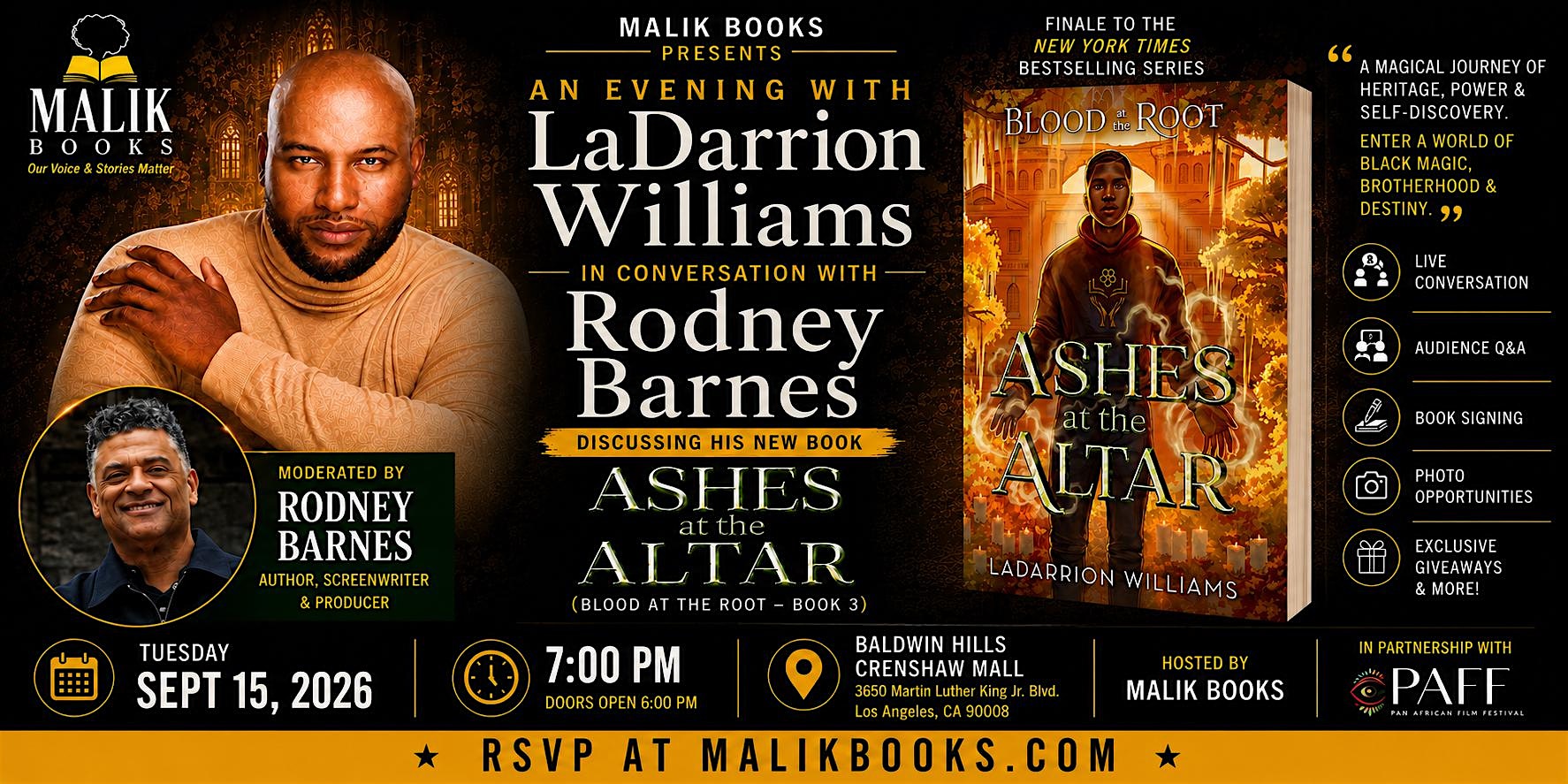 Storytelling, Magic & Imagination: LaDarrion Williams with Rodney Barnes