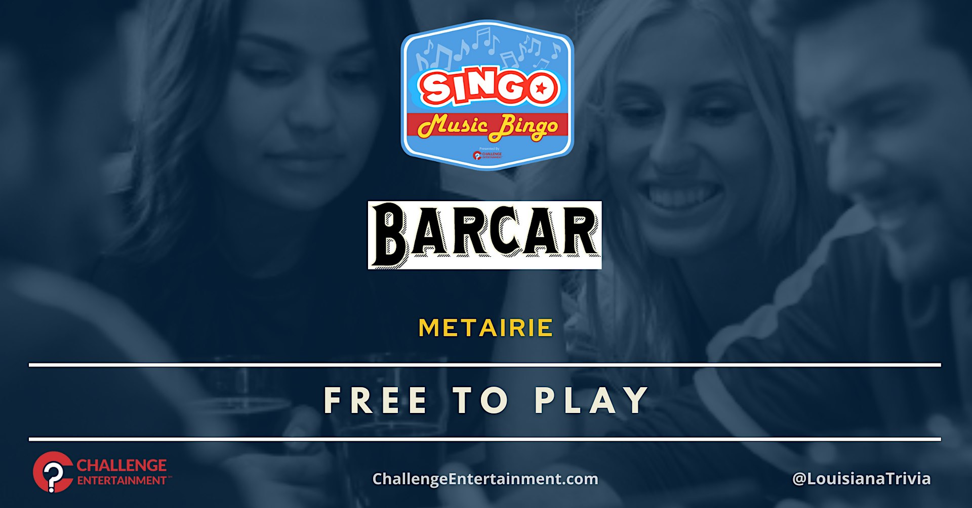 Weekly SINGO Music Bingo Nights at Barcar - Metairie