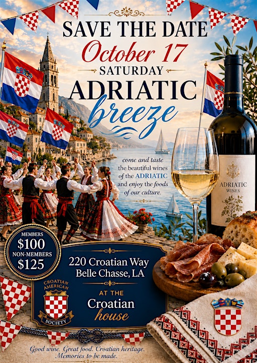 Adriatic Breeze 2026-Croatian Food and Wine Experience