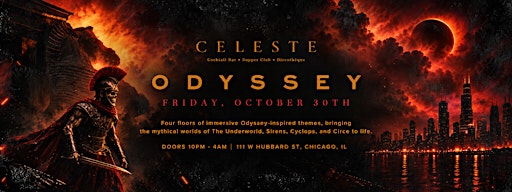 CELESTE HALLOWEEN PARTY: THE ODYSSEY (Friday)