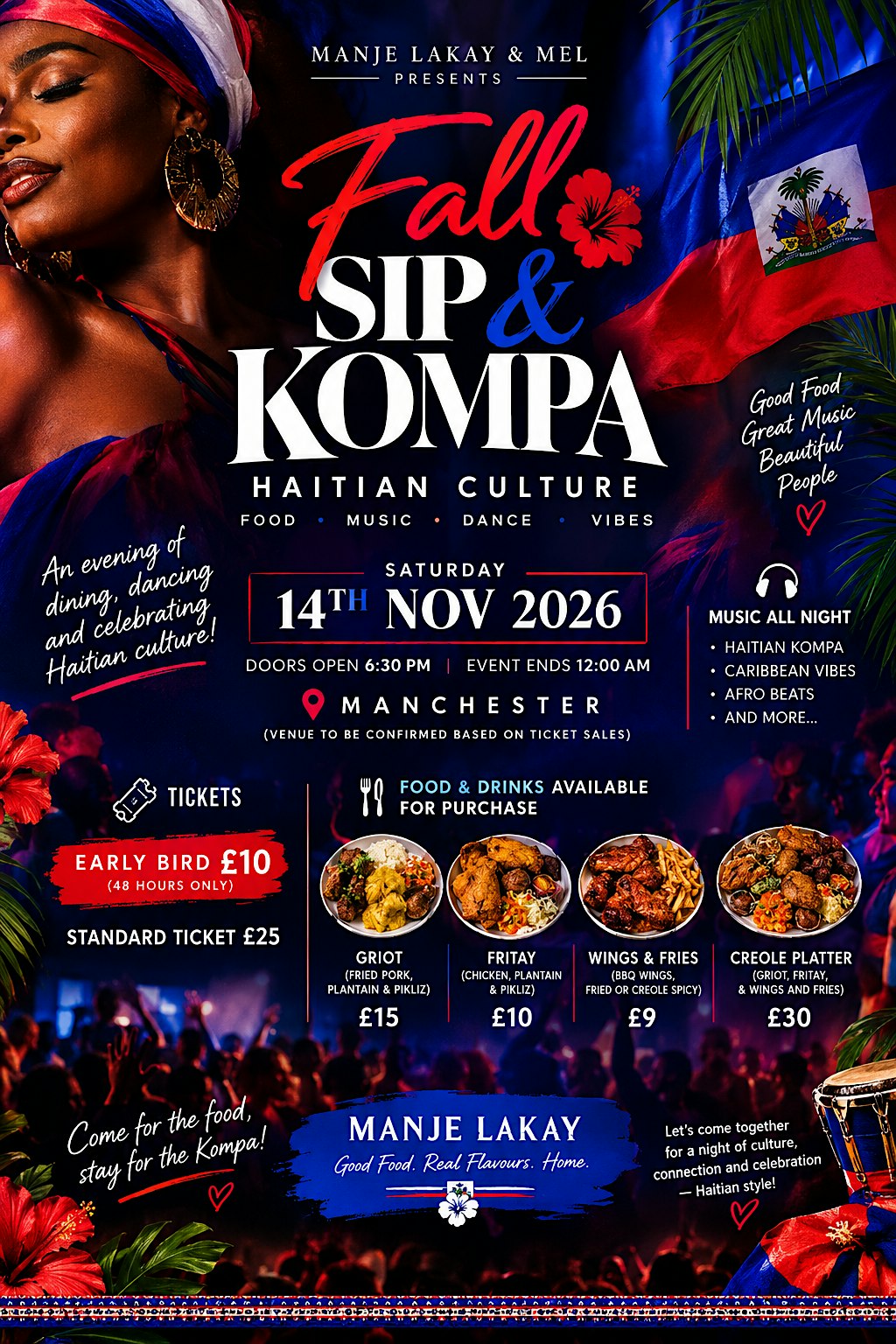 Fall SIP & KOMPA: A Haitian Culture Experience