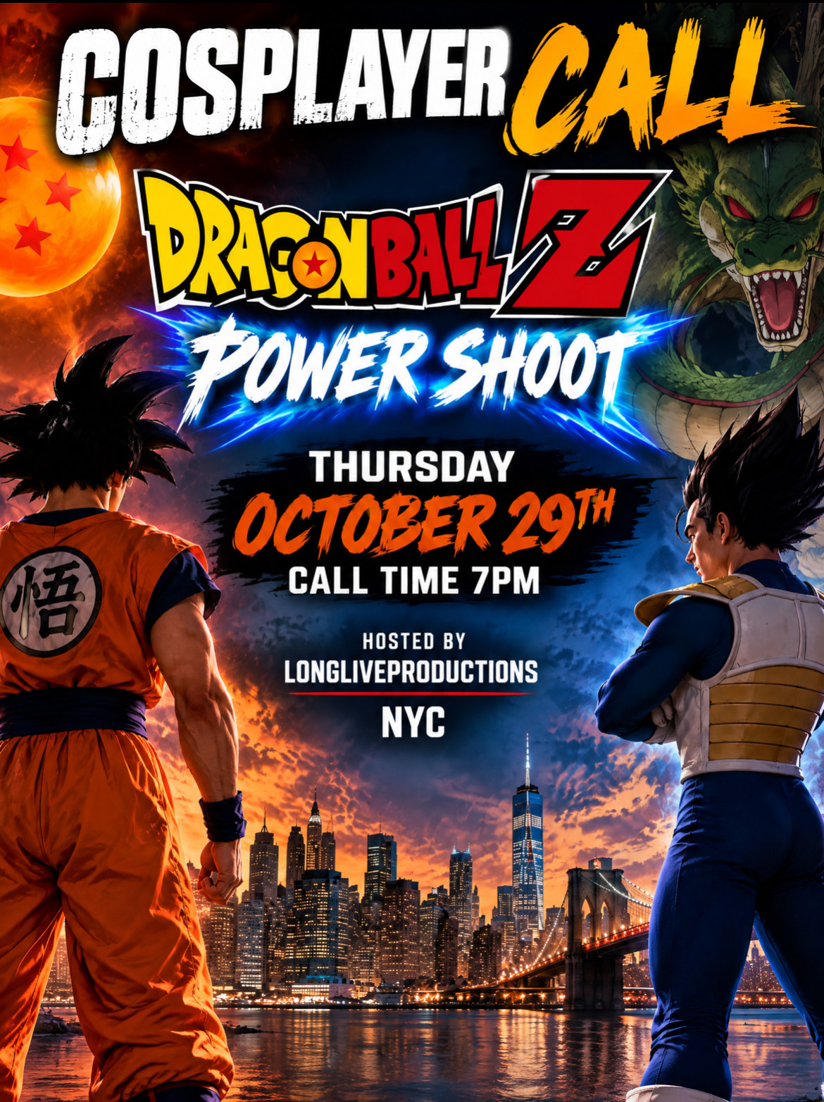 COSPLAYER CALL — DRAGON BALL Z POWER SHOOT