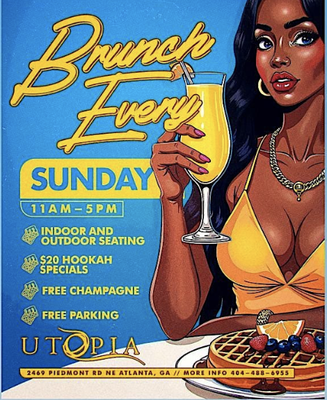 SUNDAY BRUNCH AT UTOPIA RESTAURANT & LOUNGE