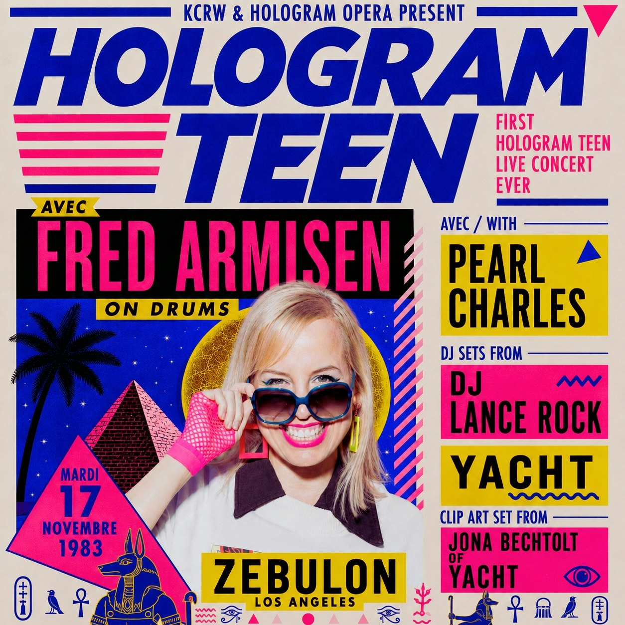 First Ever Hologram Teen Concert (with Fred Armisen on Drums)