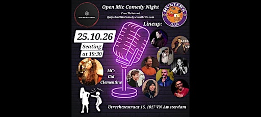 Hunter's Bar Open Mic Comedy