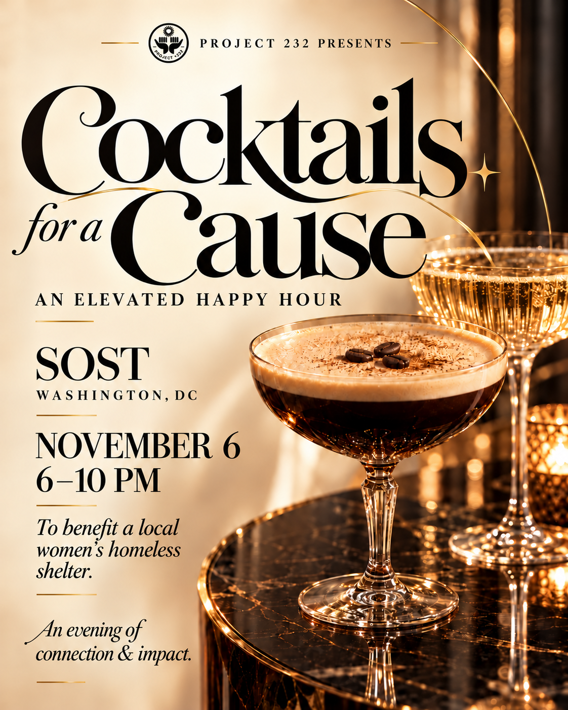 Project 232 Presents: Cocktails for a Cause