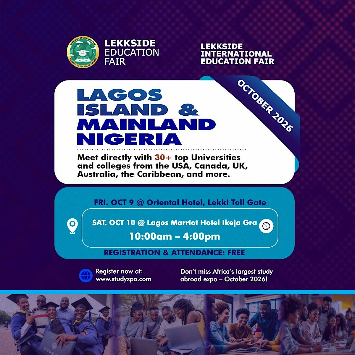 Lekkside International Education Fair -Lagos Island October 2026