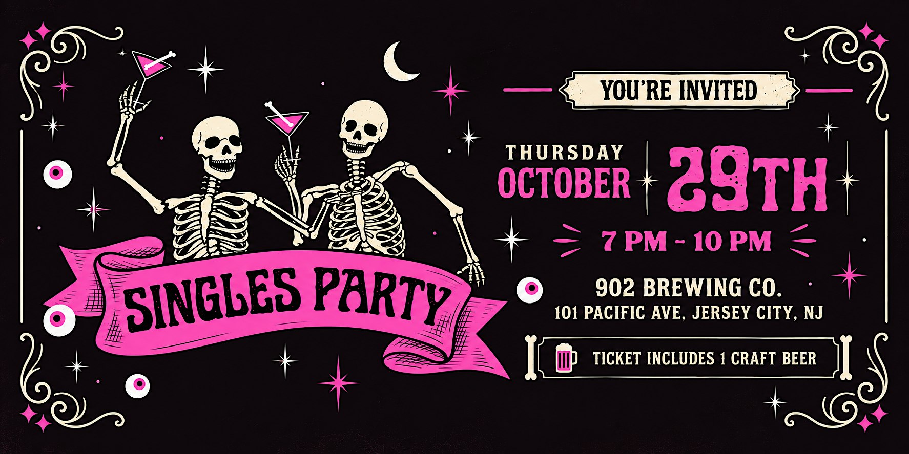 Jersey City Halloween Singles Party  | Singles Mixer at 902 Brewing