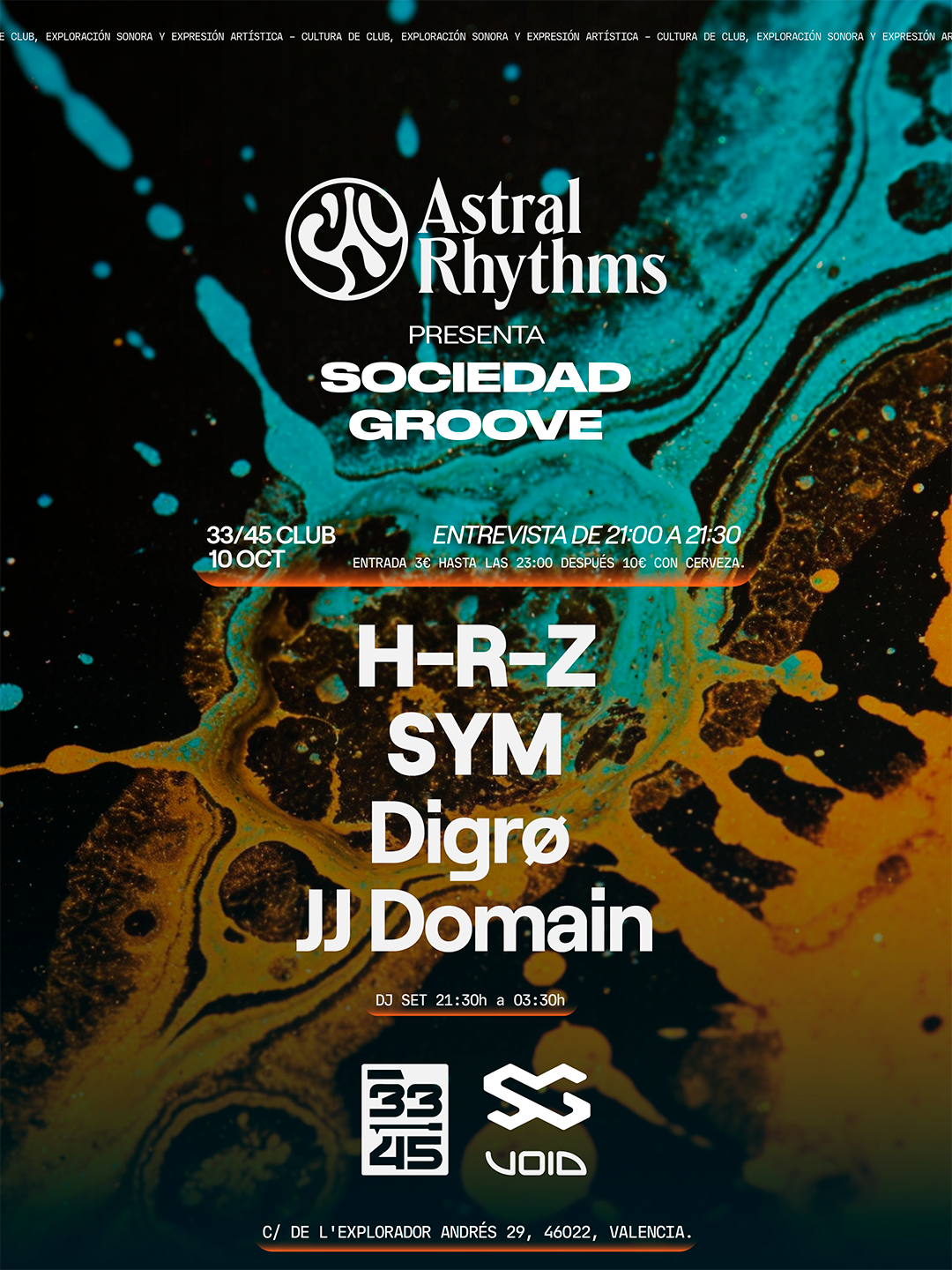 Astral Rhythms, Sociedad Groove x 33/45 Club