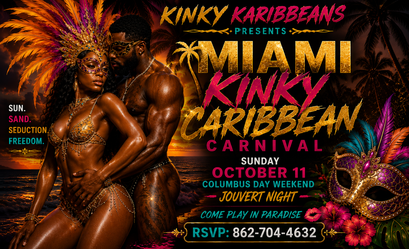 Miami Kinky Caribbean Lifestyle Adult Masquerade Playground