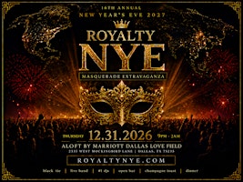 16th Annual New Year's Eve 2026 Champagne Life: ROYALTY MASQUERADE