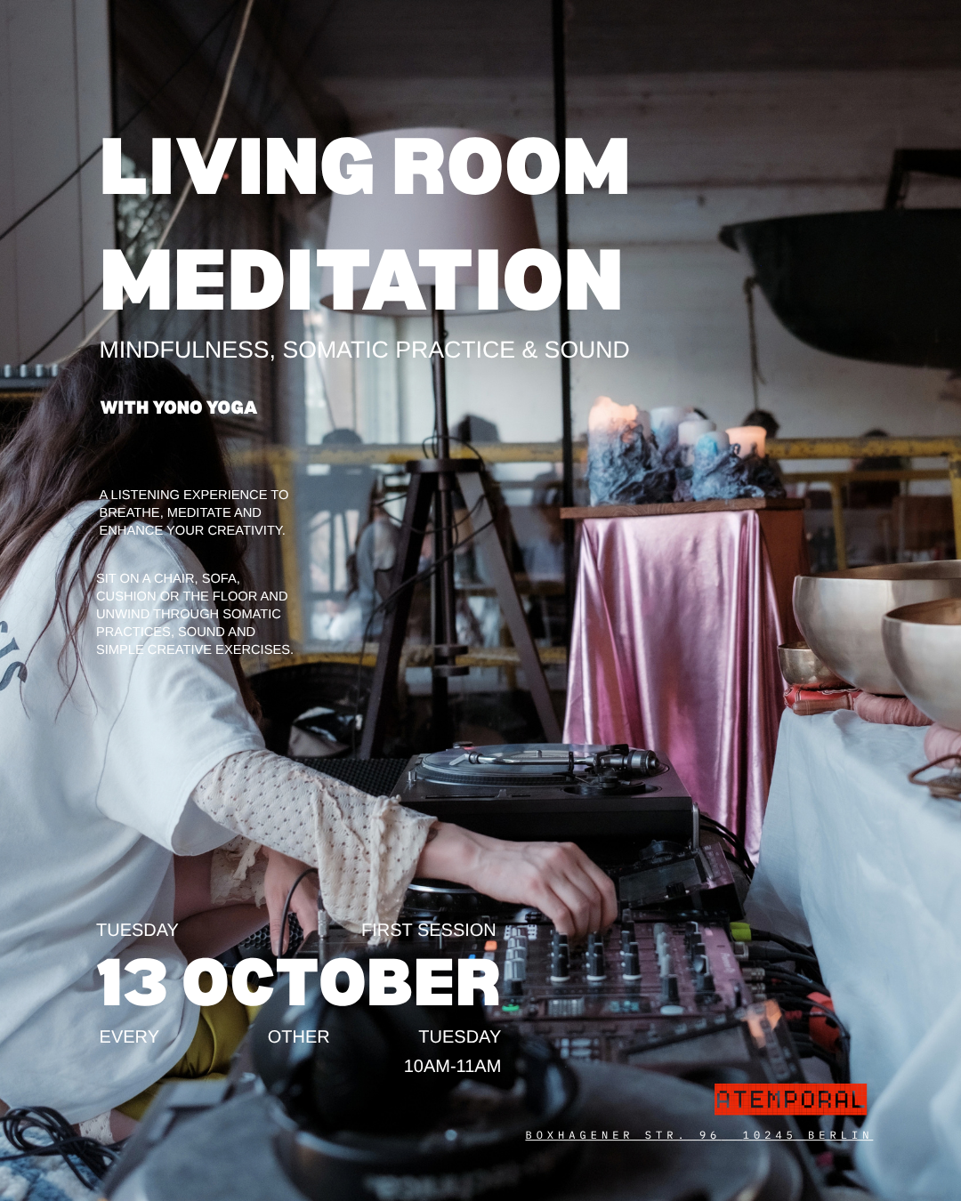 Living Room Meditation- Mindfulness, Somatic Practice & Sound