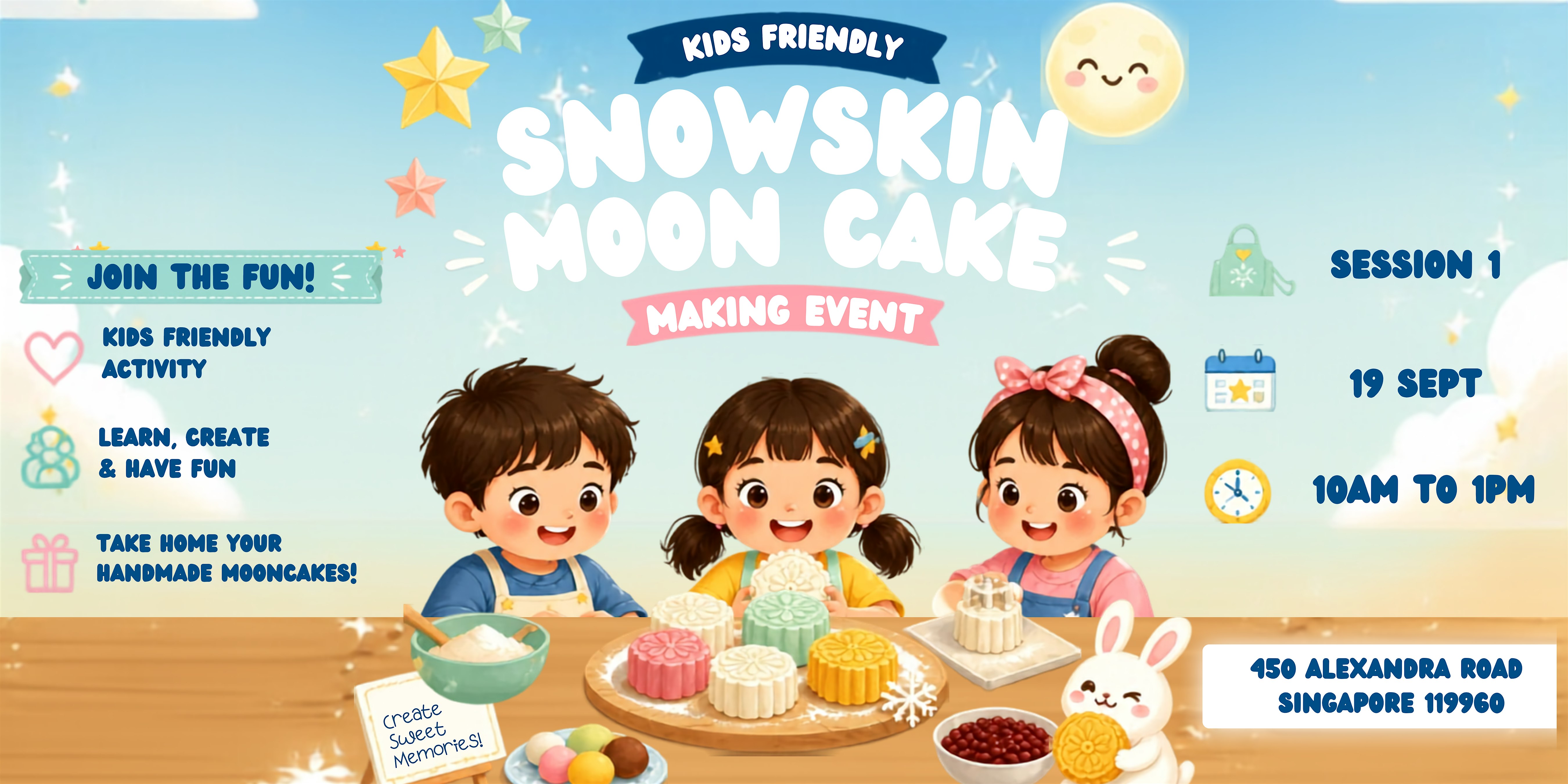Snowskin Mooncake Making Workshop Session 2