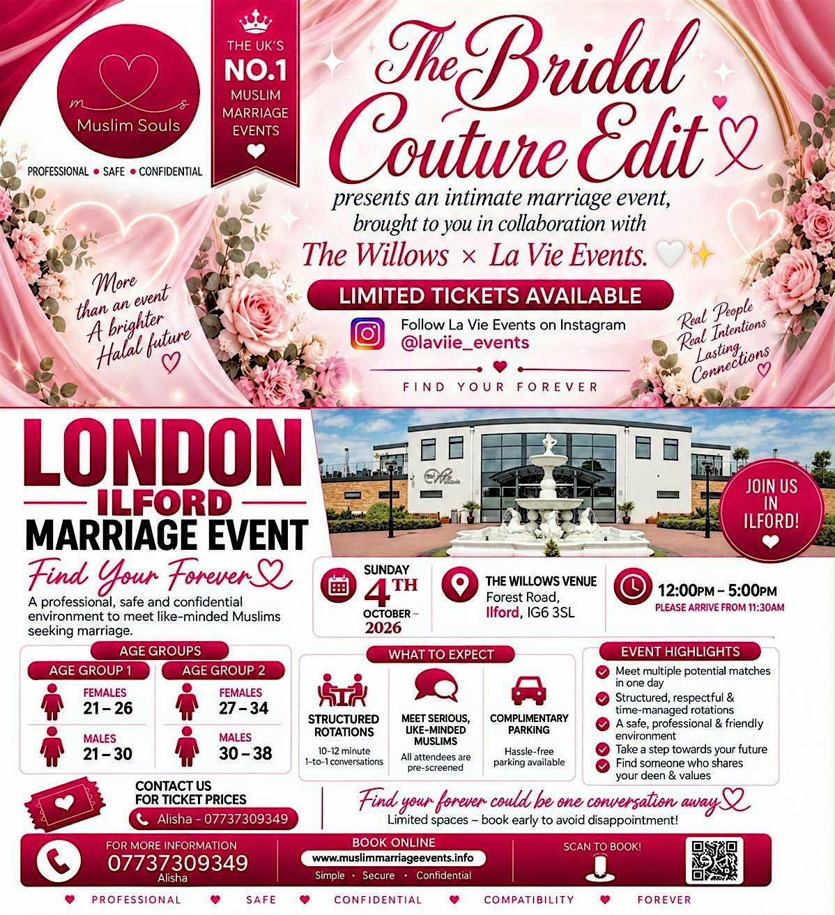 Muslim Marriage Events Ilford | Sunday 4th October 2026