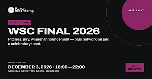 Women Startup Competition – Final 2026 I Visitor Ticket