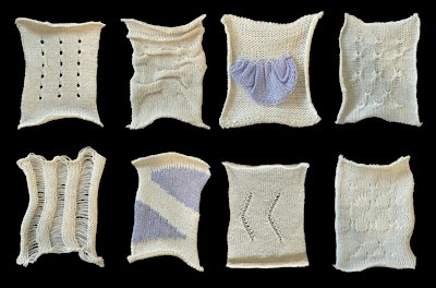 Machine Knitting Workshop - Pattern swatches