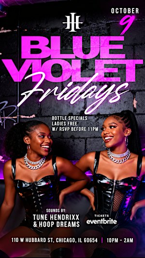 Hubbard Inn Blue Violet Fridays
