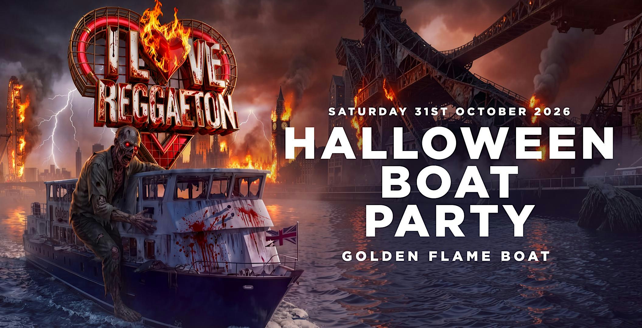HALLOWEEN BOAT REGGAETON PARTY BY I LOVE REGGAETON - SAT 31/10/26
