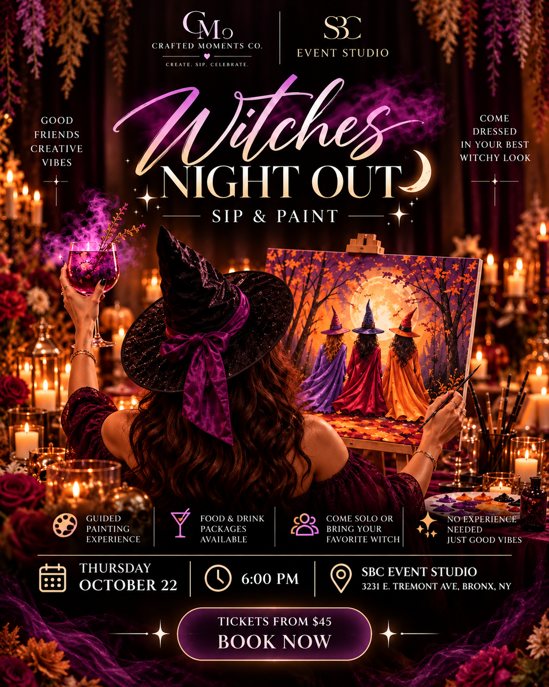 🧙‍♀️ WITCHES NIGHT OUT: SIP & PAINT 🎨