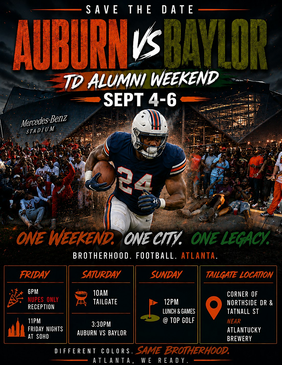 Auburn vs Baylor...Theta Delta Alumni Weekend