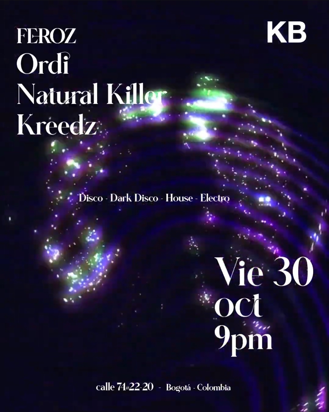 Espacio KB presenta Feroz con Ordi, Natural Killer & Kreedz